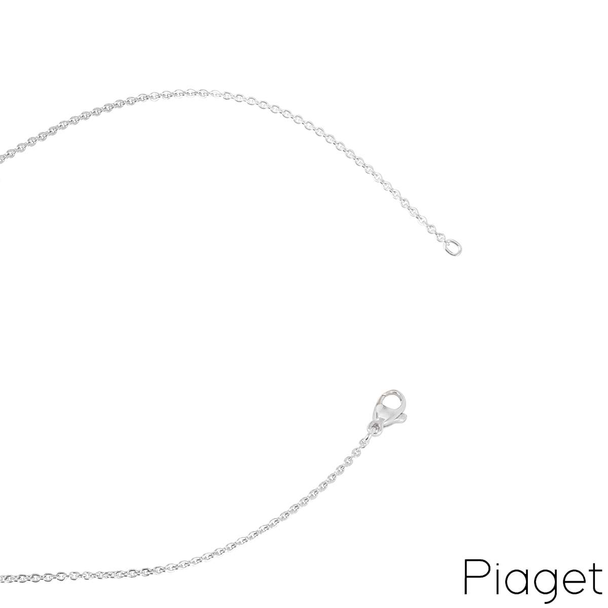 Piaget White Gold Diamond Leaf Pendant 3.15ct
